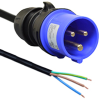 IEC 60309 (6h) 15 Amp 250 Volt Power Supply Cord